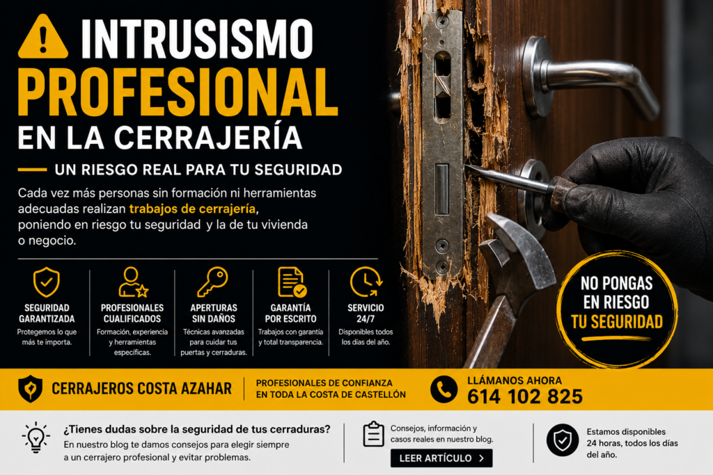 Intrusismo en la cerrajeria